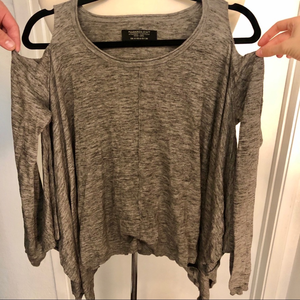 AllSaints Cold Shoulder Sweater